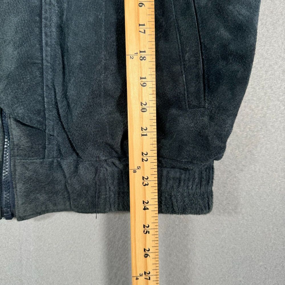 Vintage Treeline Outfitters‎ Jacket Mens Medium Black Gray Garments Wool Leather - Picture 14 of 15